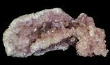 Pink Amethyst Geode Section - Argentina #113326-1
